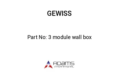 3 module wall box