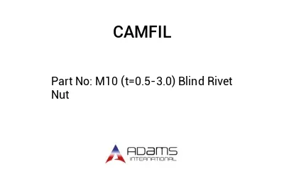 M10 (t=0.5-3.0) Blind Rivet Nut