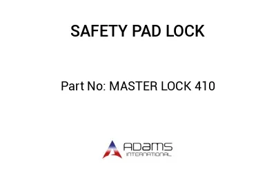 MASTER LOCK 410