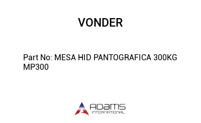 MESA HID PANTOGRAFICA 300KG MP300