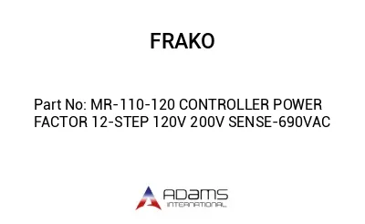 MR-110-120 CONTROLLER POWER FACTOR 12-STEP 120V 200V SENSE-690VAC