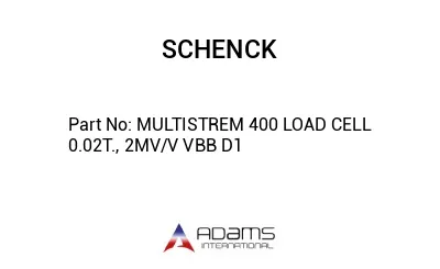 MULTISTREM 400 LOAD CELL 0.02T., 2MV/V VBB D1
