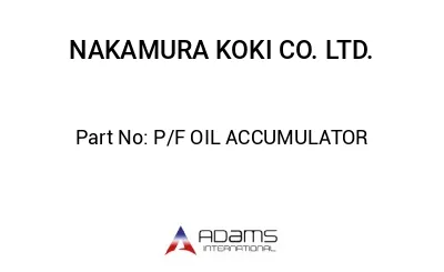 P/F OIL ACCUMULATOR