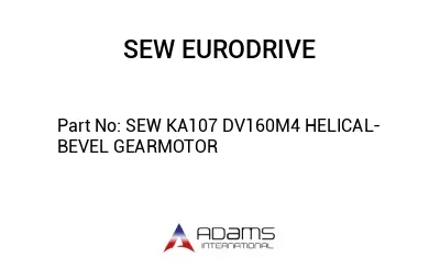 SEW KA107 DV160M4 HELICAL-BEVEL GEARMOTOR