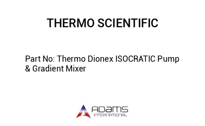 Thermo Dionex ISOCRATIC Pump & Gradient Mixer