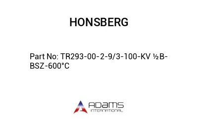 TR293-00-2-9/3-100-KV ½B-BSZ-600°C